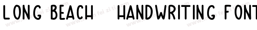 Long Beach   Handwriting Font字体转换